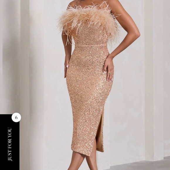 sachin and babi light blue dress Sequin Gold Regular Size Dresses for Women for sale main image 1